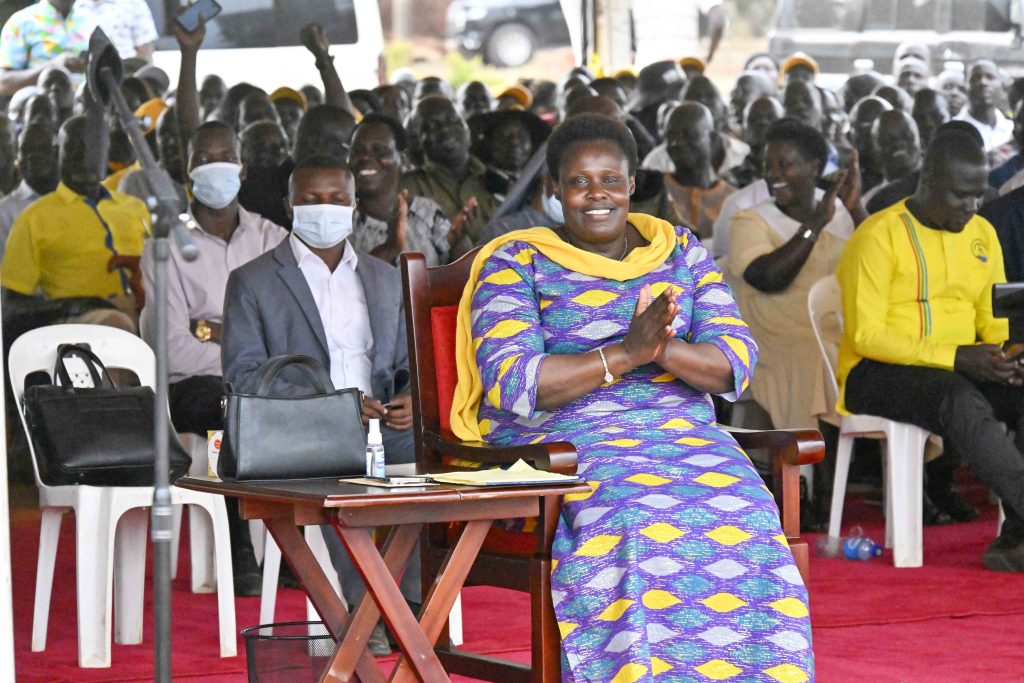 public rally at Alanyi Primary School in Alanyi parish, Abako sub-county,Ajuri county in Alebtong district