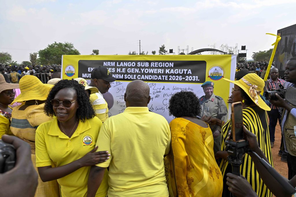 public rally at Alanyi Primary School in Alanyi parish, Abako sub-county,Ajuri county in Alebtong district