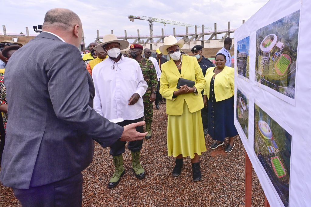 President Museveni and Maama Janet visit Hoima City Stadium - under construction- Hoima City - 19th March 2025 