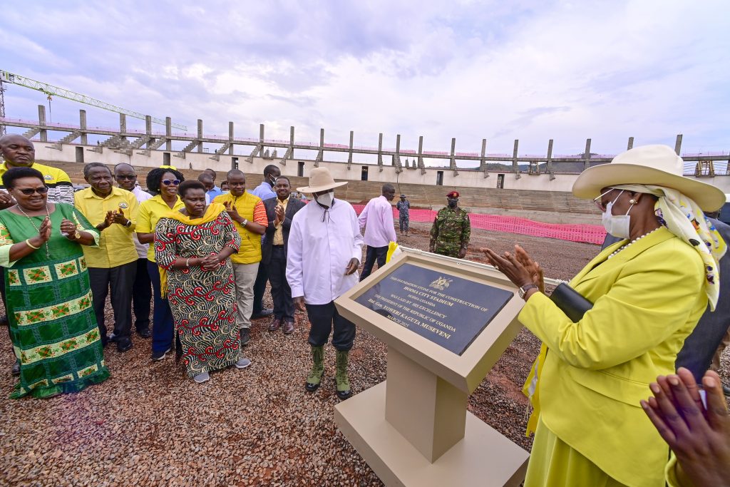 President Museveni and Maama Janet visit Hoima City Stadium - under construction- Hoima City - 19th March 2025 