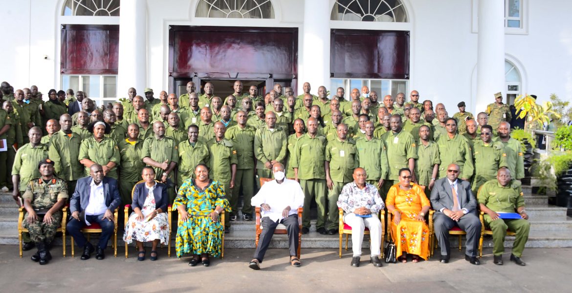 President Museveni Meets CAOs Town Clerks and Under Secretaries at State House Entebbe -13-Apr-2025