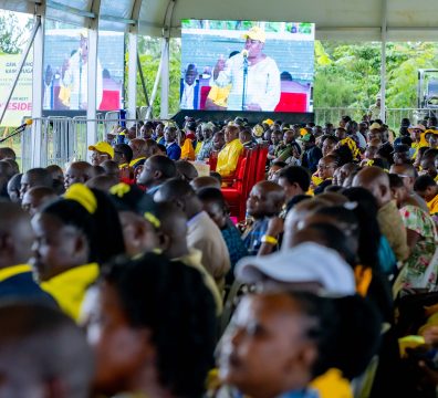 President Museveni Meets Leaders at Mwanzi Parish Mirembe Maria Catholic Parish in Kasanda District 16-Apr-2025