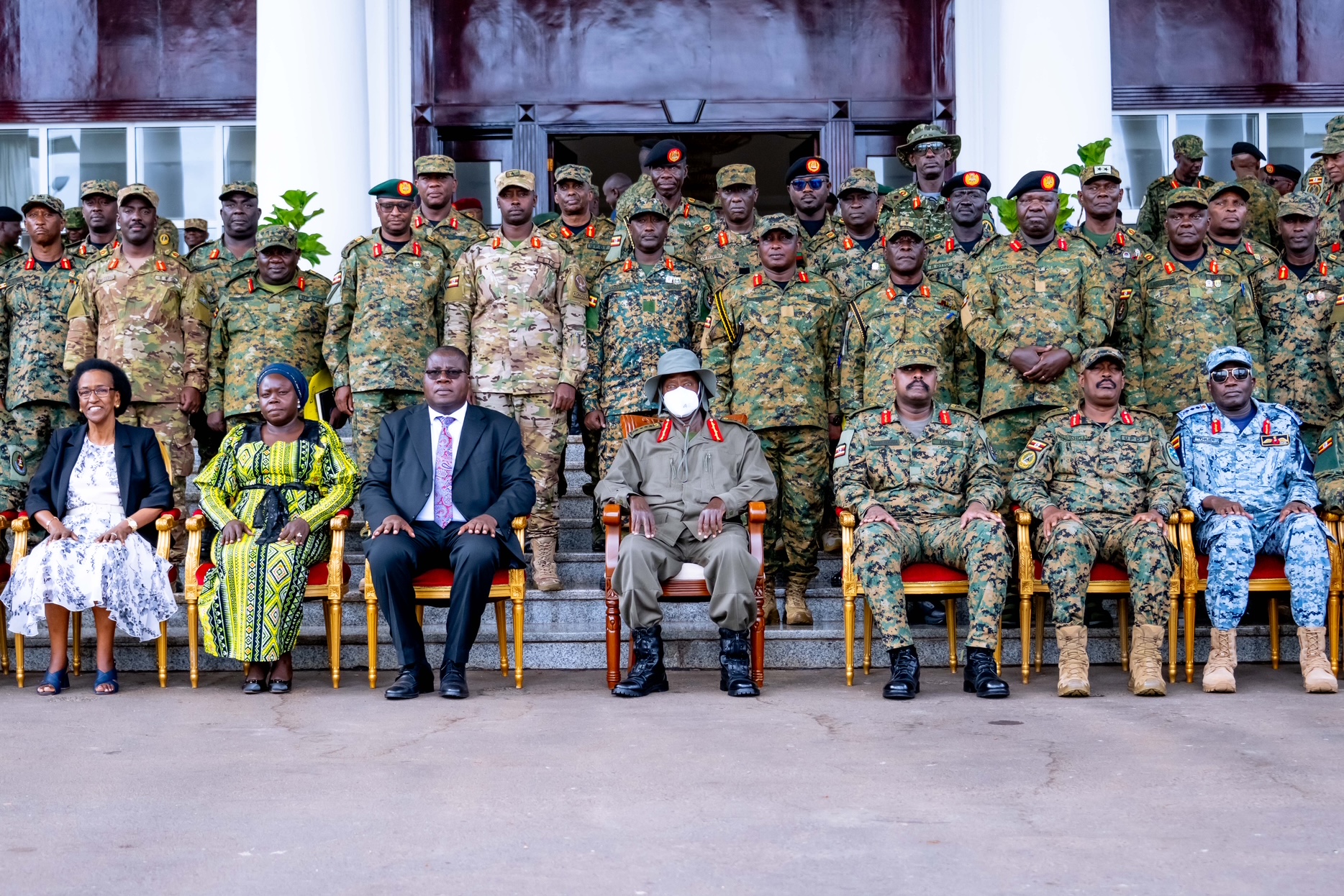 President Museveni Chairing A Meeting Of The Defence Forces Council State House Entebbe 08-May-2025