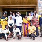 President Museveni poses for a photo with Premier Nabanjja, Hon Aceng, Hon Byabakama and staff of Hotel Classic after commissioning Nabanjja's hotel in Kakumiro town on Saturday 21st June 2025. PPU Photo