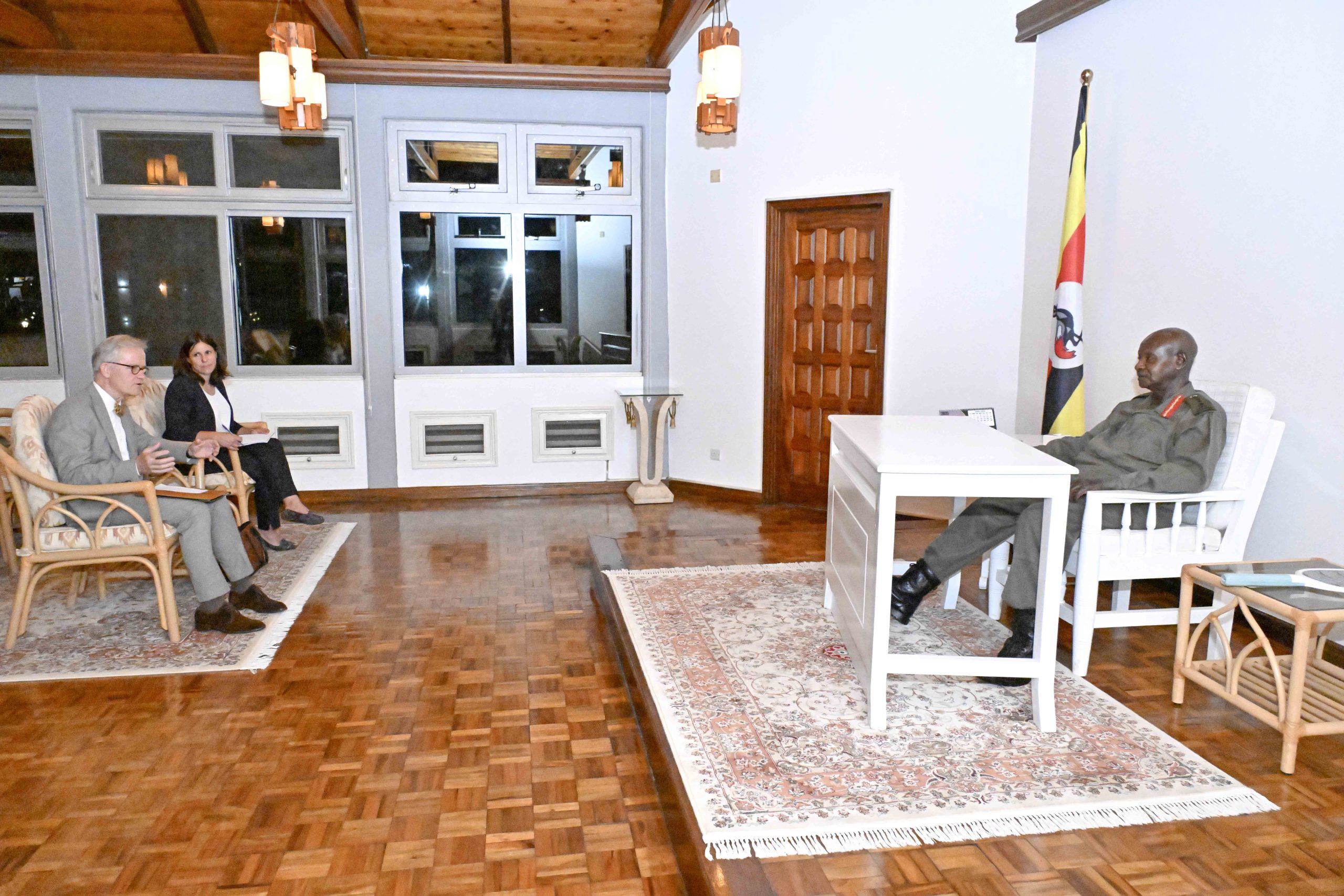 President Museveni Meets German Ambassador HE Matthias Schauer State Lodge Nakasero 13-Jun-2025