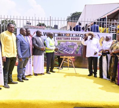 President Museveni Officiating at the ground - breaking ceremony for the constructtion of the Bataka House - Mengo - 25th July 2025
