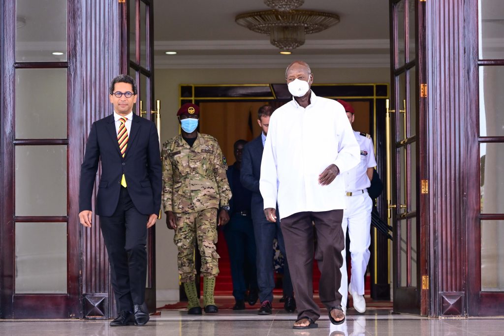 President Museveni Meets Outgoing French Ambassador H.E Xavier Sticker - State House Entebbe - 22-Jul-2025