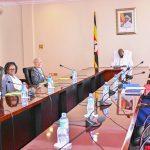 President Yoweri Kaguta Museveni in a meeting when the outgoing country manager World Bank Country Manager for Uganda R. Mukami Kariuki bids farewell to the President in the presence of the Director of Strategy and Operations in the Office of the World Bank's Managing Director of Development Policy and Partnerships Qimiao Fan at the State House Entebbe on 28th July 2025. Photos by PPU/ Tony Rujuta.