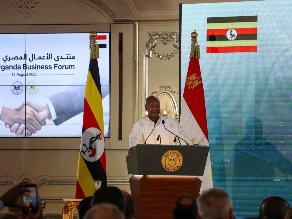 President Museveni at the Egypt–Uganda Business Forum in Cairo Egypt - 12th Aug 2025