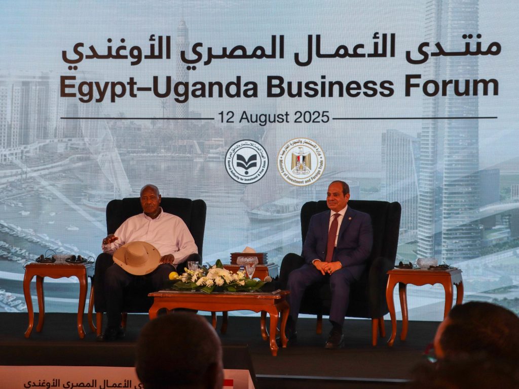 President Museveni at the Egypt–Uganda Business Forum in Cairo Egypt - 12th Aug 2025