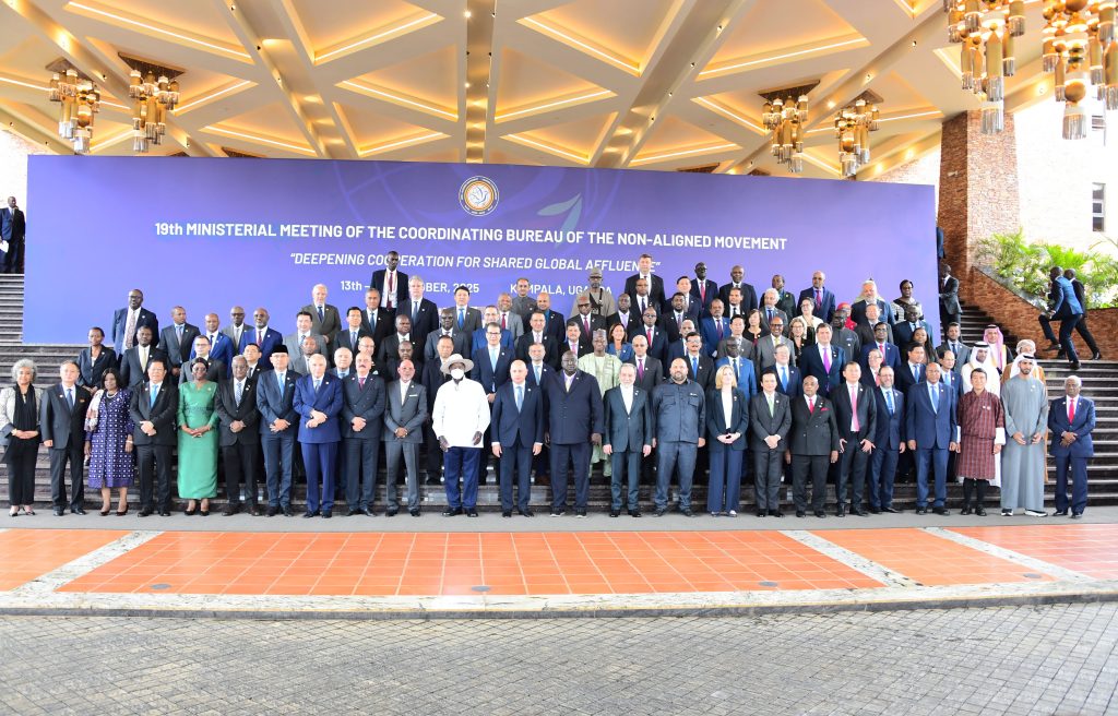 President Museveni addresses the 19th Ministerial meeting of the coordinating bureau of the Non-Aligned Movement at Speke Resort Munyonyo on 15-Oct-2025 - PPU