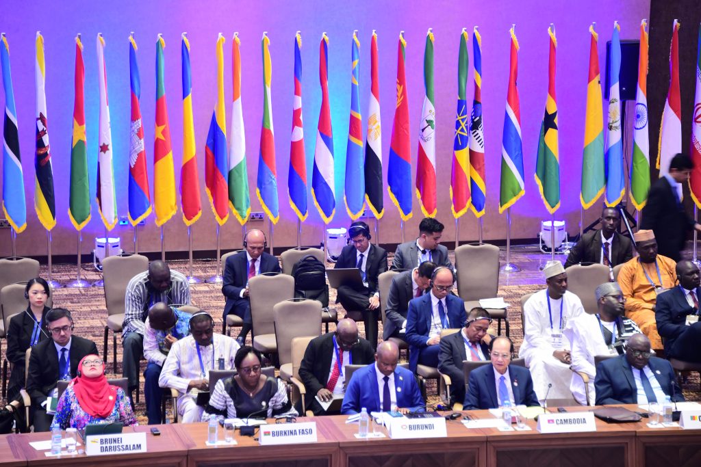 President Museveni addresses the 19th Ministerial meeting of the coordinating bureau of the Non-Aligned Movement at Speke Resort Munyonyo on 15-Oct-2025 - PPU