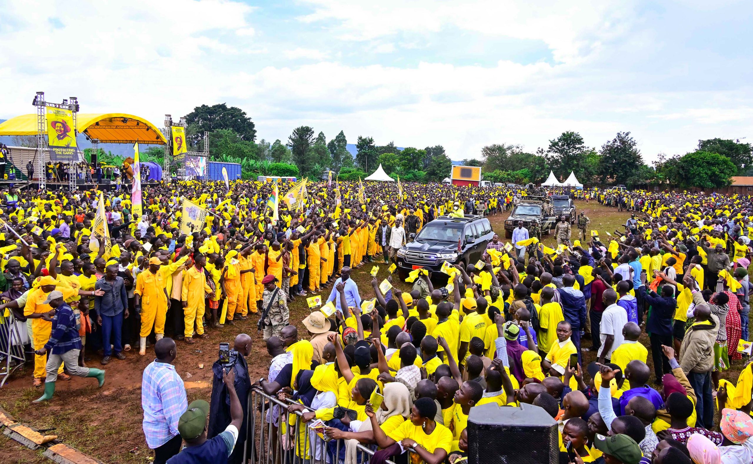 President Museveni Woos Bulambuli Voters, Pledges Dignified Resettlement For Landslide Victims 2026 Presidential Elections Campaigns - President Museveni In Bulambuli - 06-Nov-2025