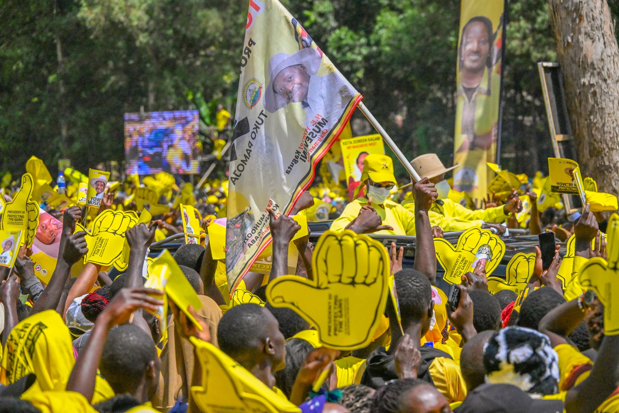 “Those Promoting Violence Are Enemies Of Development,” Says President Museveni At Makindye Campaign Rally Makindye Rally - NRM Presidential Campaigns 2026 - Kampala 07-Jan-2026