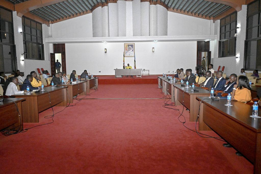 President Museveni meets Inter-University Guild Leaders Network on 7th January 2026 at State Lodge Nakasero