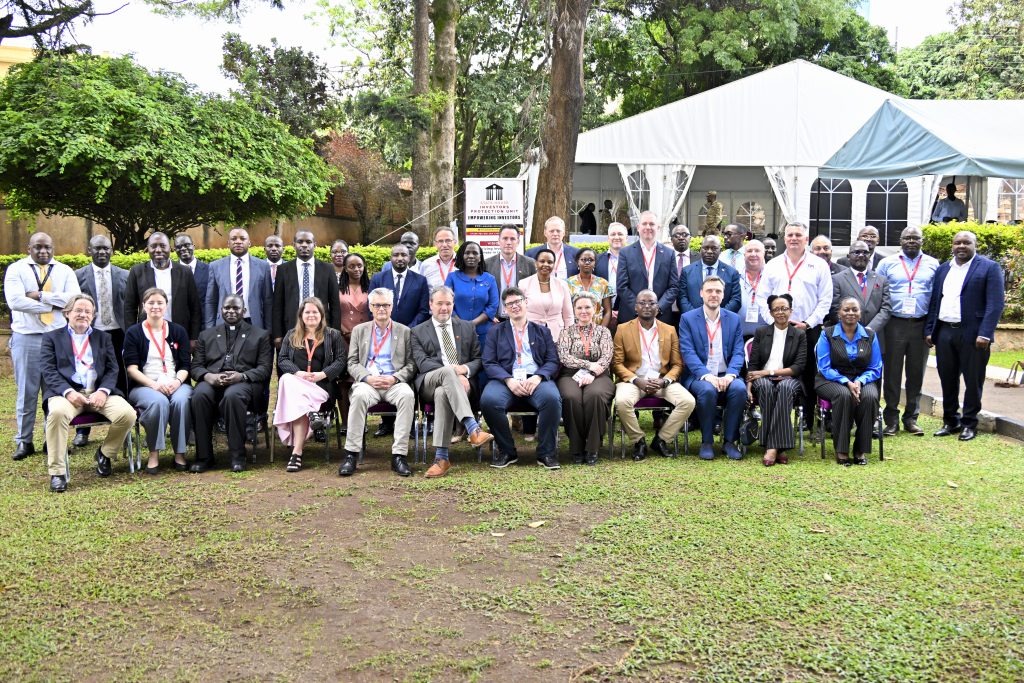 The State House Investors Protection Unit (SHIPU) head Col. Edith Nakalema in a group photo with the Danish Business Delegation and Government of Ugandan parastatals after a business meeting at the SHIPU headquarters in Kampala on 21st April 2026. Photo by PPU/Tony Rujuta.
