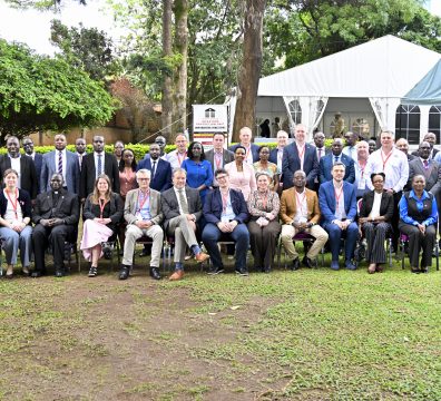 The State House Investors Protection Unit (SHIPU) head Col. Edith Nakalema in a group photo with the Danish Business Delegation and Government of Ugandan parastatals after a business meeting at the SHIPU headquarters in Kampala on 21st April 2026. Photo by PPU/Tony Rujuta.