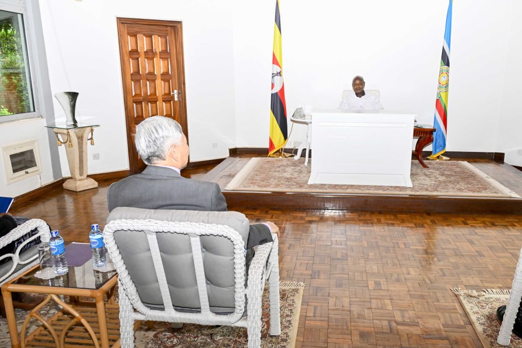President Museveni meets World Bank Division Director Qimiao Fan on 31st March 2026 - State Lodge Nakasero