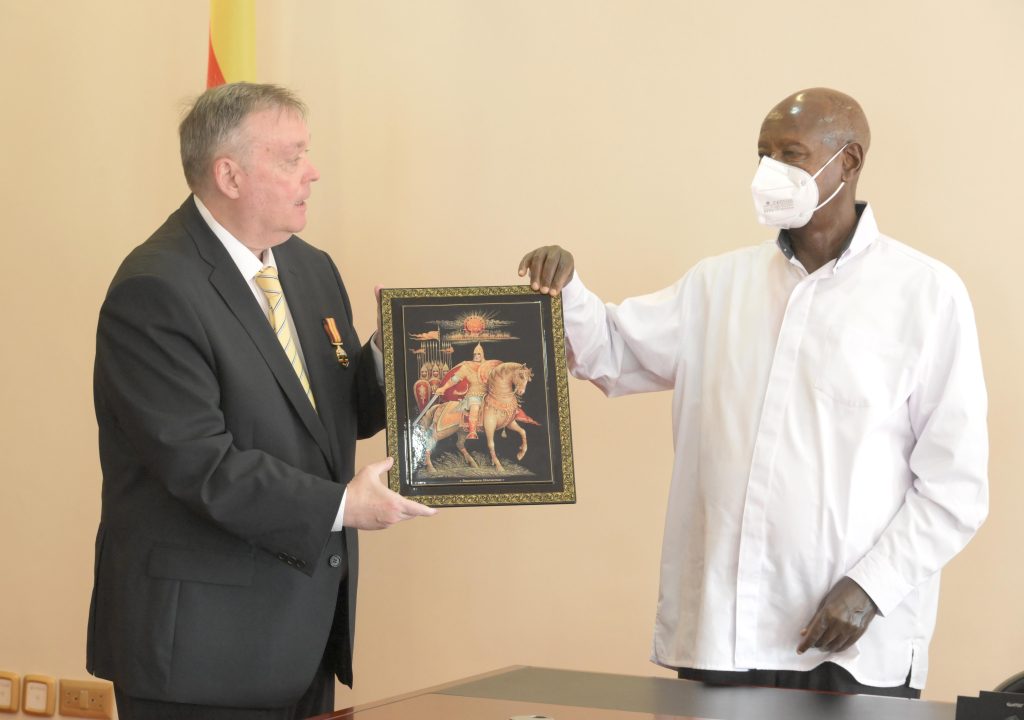 President Museveni Bids Farewell To Outgoing Russian Ambassador Vladlen Semivolos - State House Entebbe - 04-Apr-2026