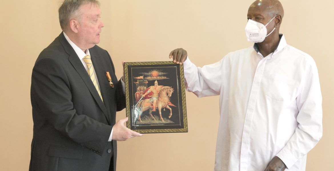 President Museveni Bids Farewell To Outgoing Russian Ambassador Vladlen Semivolos - State House Entebbe - 04-Apr-2026