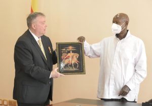 President Museveni Bids Farewell To Outgoing Russian Ambassador Vladlen Semivolos President Museveni Bids Farewell To Outgoing Russian Ambassador Vladlen Semivolos - State House Entebbe - 04-Apr-2026