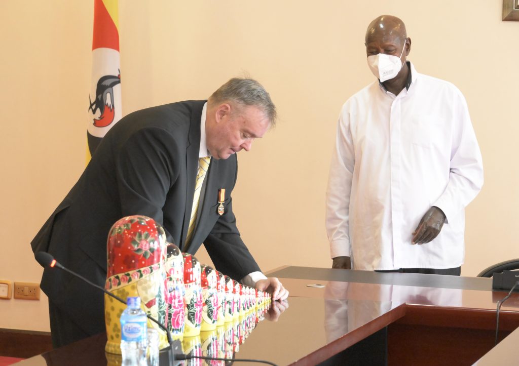 President Museveni Bids Farewell To Outgoing Russian Ambassador Vladlen Semivolos - State House Entebbe - 04-Apr-2026