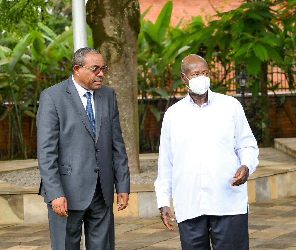 President Museveni Meets Former Ethiopian Prime Minister Hailemariam Desalegn - State Lodge Nakasero - 22-Apr-2026