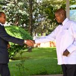 President Museveni welcomes former Tanzania President Jakaya Kikwete at State House Nakasero on 07-Apr-2026 where the two leaders held a meeting. PPU Photo