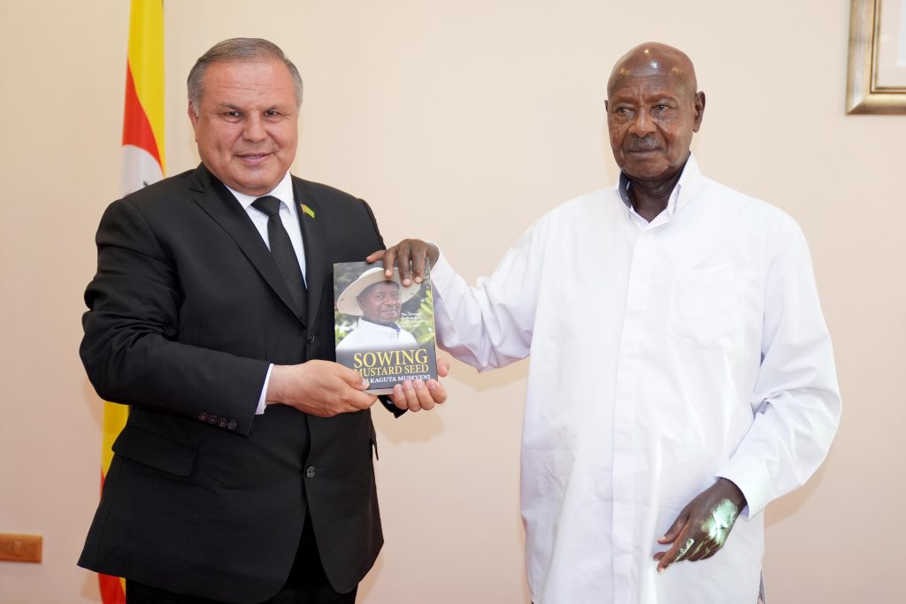 President Museveni meets Ata Serdarov - leader of the Democratic party of Turkmenistan - SHE - 14-May-2026
