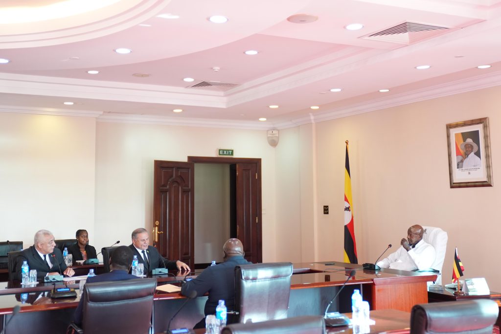President Museveni meets Ata Serdarov - leader of the Democratic party of Turkmenistan - SHE - 14-May-2026