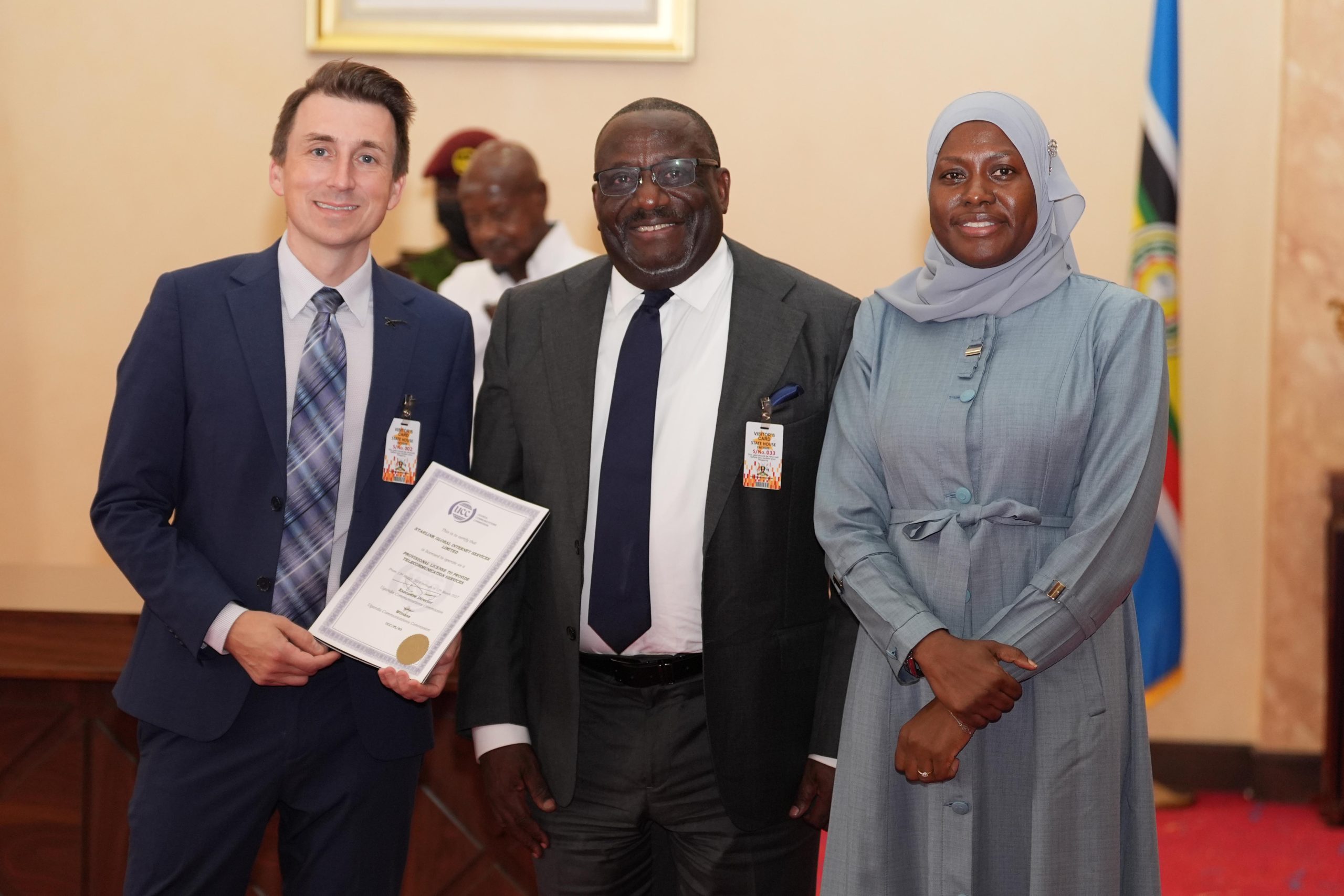 President Museveni meets US Delegation with Starlink representatives with UCC team at State House - Entebbe - 15-May-2026