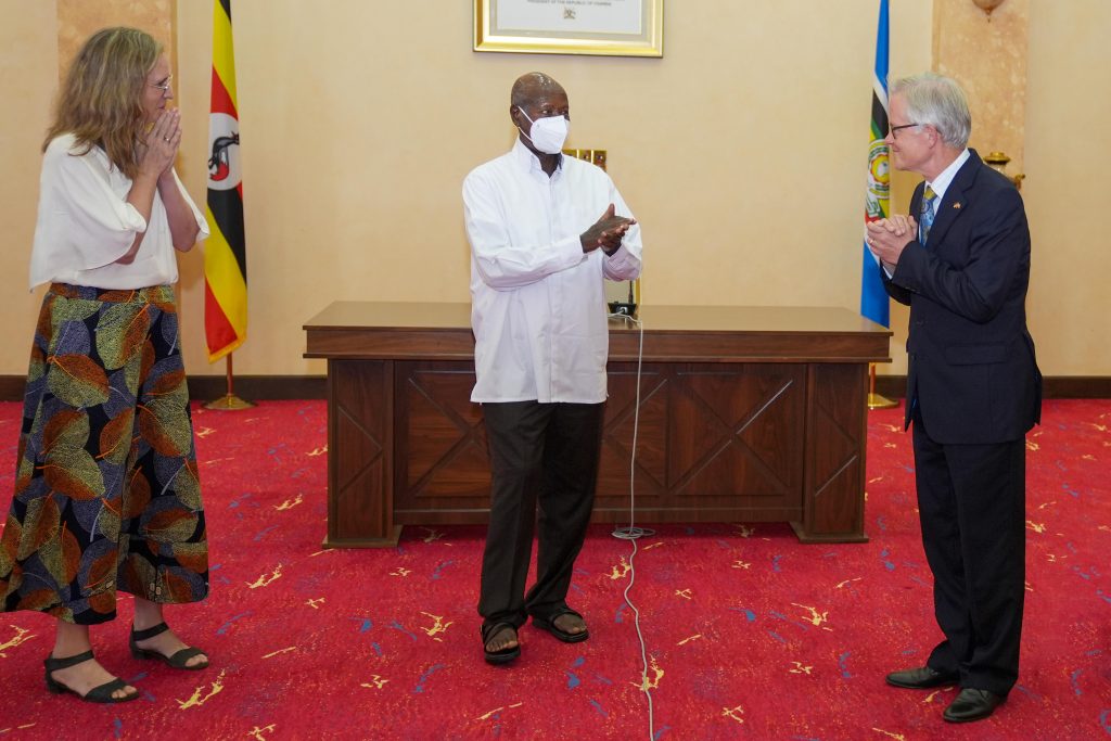 President Museveni bids farewell to Germany Ambasador H.E Matthias Schauer and delegation  - 02-Jun-2026