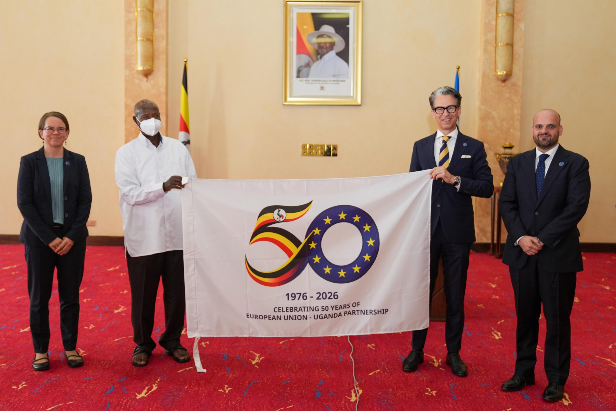 President Museveni meets EU Ambassador H.E Jan Sadek and delegation