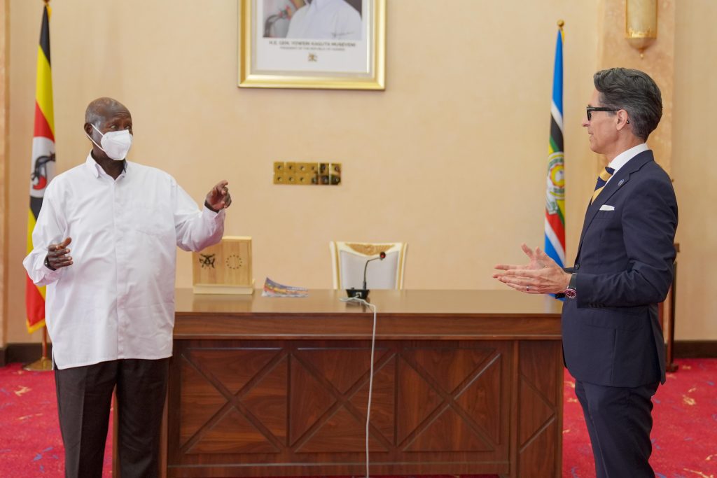 President Museveni meets EU Ambassador H.E Jan Sadek and delegation