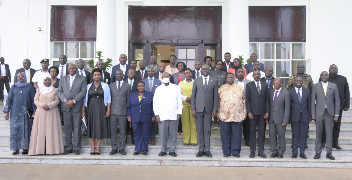 President Museveni Meeting With AFCON Local Organising Committee - State House Entebbe - 01-Jul-2026