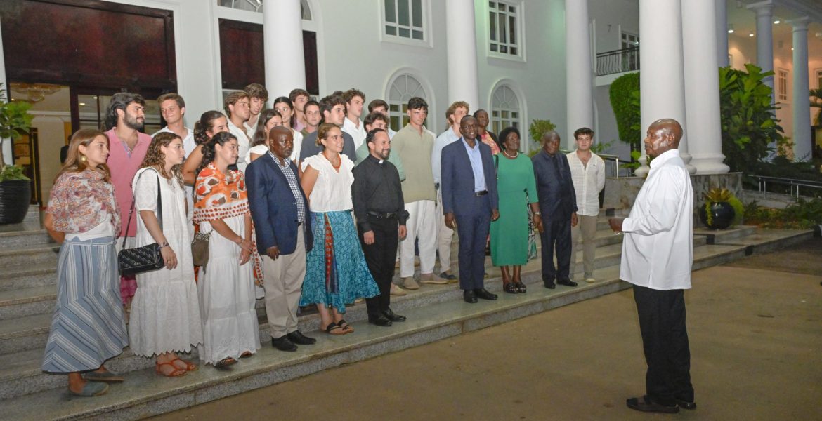 President Museveni Meets Spanish Student Volunteers - State House Entebbe - 23-Jul-2026
