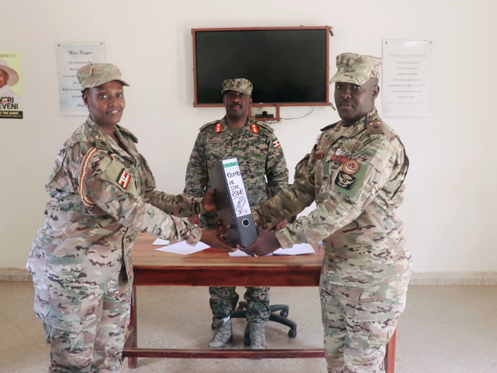 Lt Col. Frank Murema Takes Over Command Of 16 Service Brigade Lt Col Frank Murema Takes Over Command Of 16 Service Brigade - Busamaga - 04-Aug-2026
