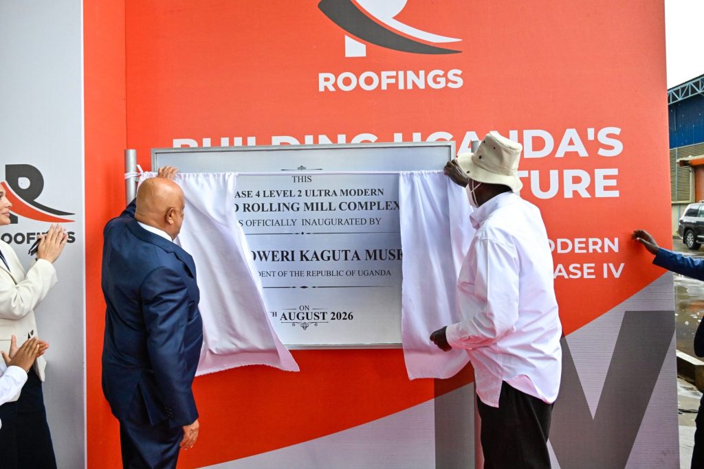 President Museveni Inaugurates Phase IV Level 2 of the Ultra-Modern Rolling Mill Complex at Roofings - Namanve - 25-Aug-2026