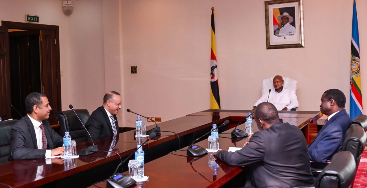 President Museveni meeting the out going Egyptian Ambassador to Uganda Monzer Selim who called on him at State House Entebbe on 25-Aug-2026 to bid him farewell. PPU Photo..