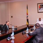 President Museveni Bids Farewell To Outgoing Egyptian Ambassador President Museveni meeting the out going Egyptian Ambassador to Uganda Monzer Selim who called on him at State House Entebbe on 25-Aug-2026 to bid him farewell. PPU Photo..