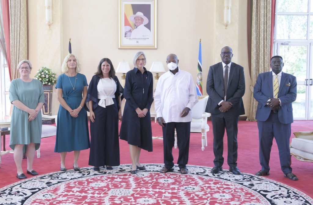 President Museveni Receives Credentials From H.E. Sigrid Ingelore Luise Sommer, Ambassador Designate of the Federal Republic of Germany at State House Entebbe on 1st September 2026. PPU Photo