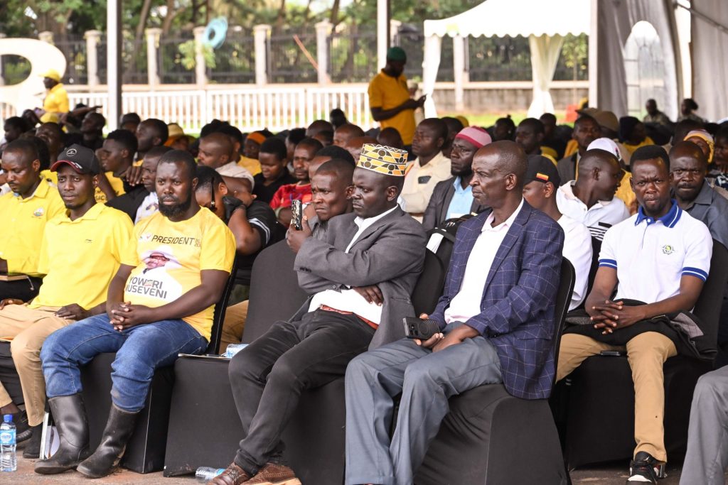 Some of the guests who turned up for President Museveni's 82nd birthday celebartions at Kololo on Saturday Septh 19th. PPU Photo
