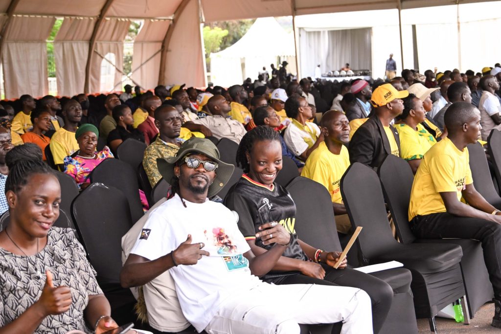 Some of the guests who turned up for President Museveni's 82nd birthday celebartions at Kololo on Saturday Septh 19th. PPU Photo