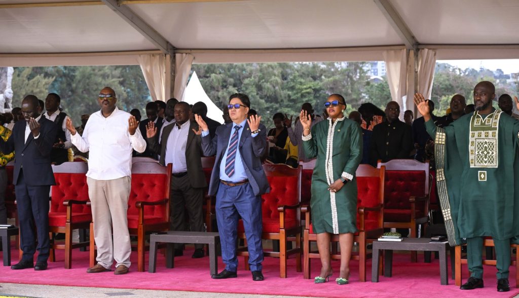 Some of the guests who turned up for President Museveni's 82nd birthday celebartions at Kololo on Saturday Septh 19th. PPU Photo
