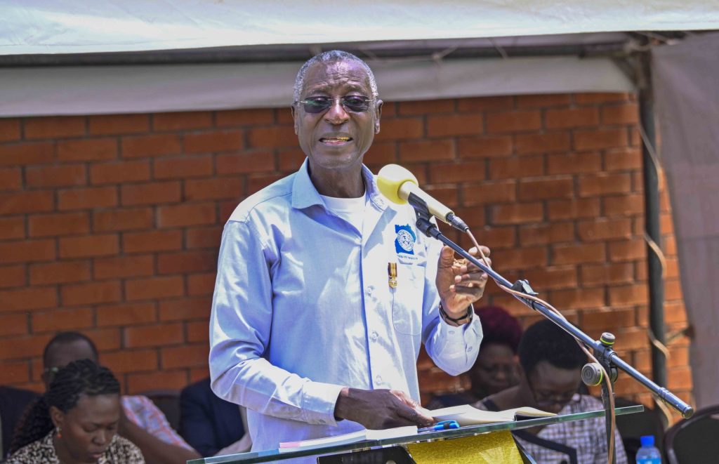 Uganda's National Forum for People Living with HIV/AIDS Chairperson Dr. Stephen Watiti giving medical advice during the State House medical camp at the Okello House in Nakasero on the 16th October 2026. Photo by PPU/Tony Rujuta.
