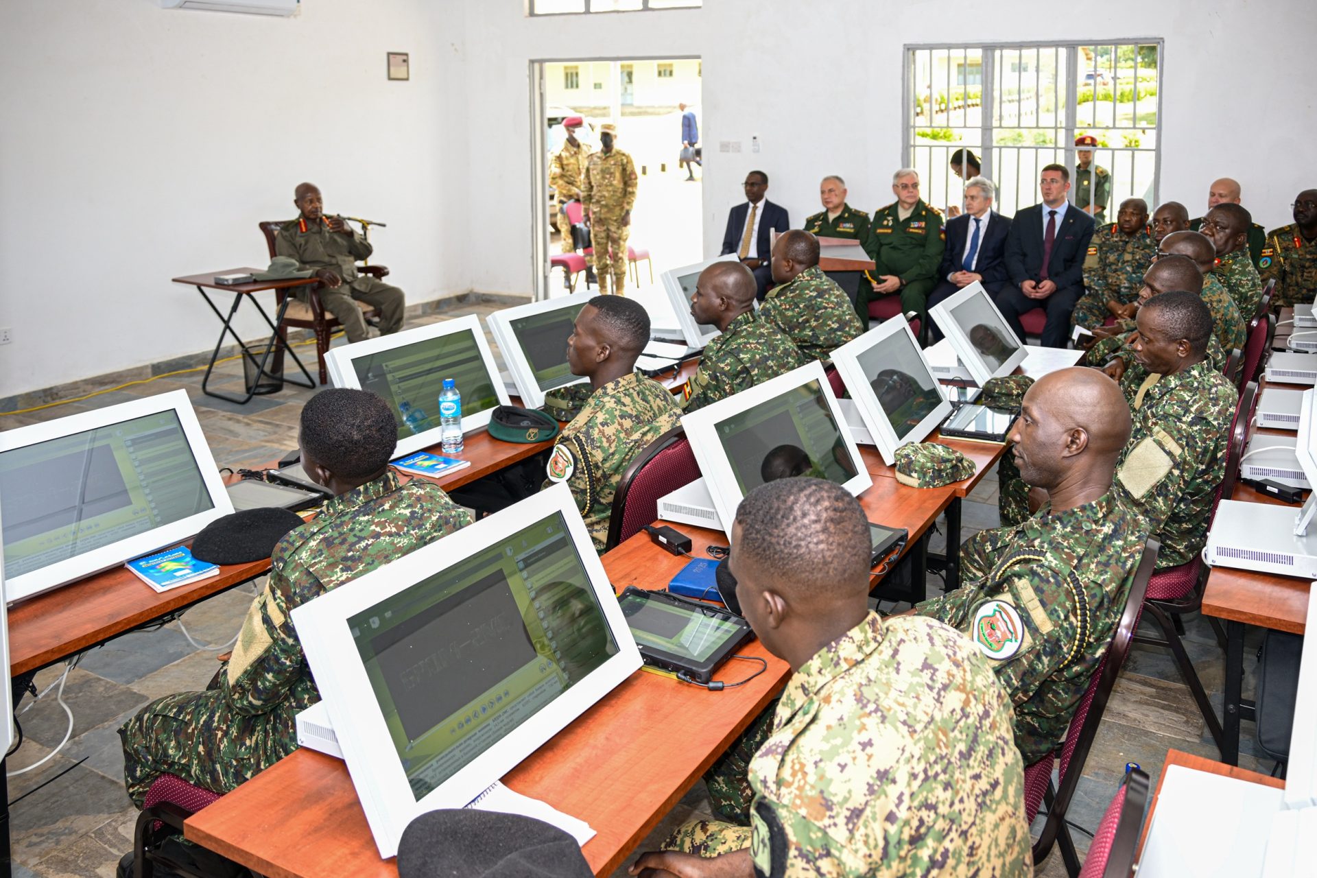 President Museveni Commissions Military Facilities Under Uganda-Russia Defence Cooperation President Museveni Commissions Modern Warfare Technology - Mechanised Warfare College Kalama, Mubende District - 21-Oct-2026