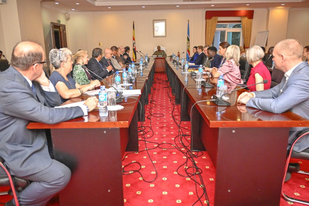 President Museveni Urges European Investors To Tap Into Uganda’s Economic Opportunities President Museveni Meets European Union Ambassadors and Investors - State House Entebbe - 22-Oct-2026
