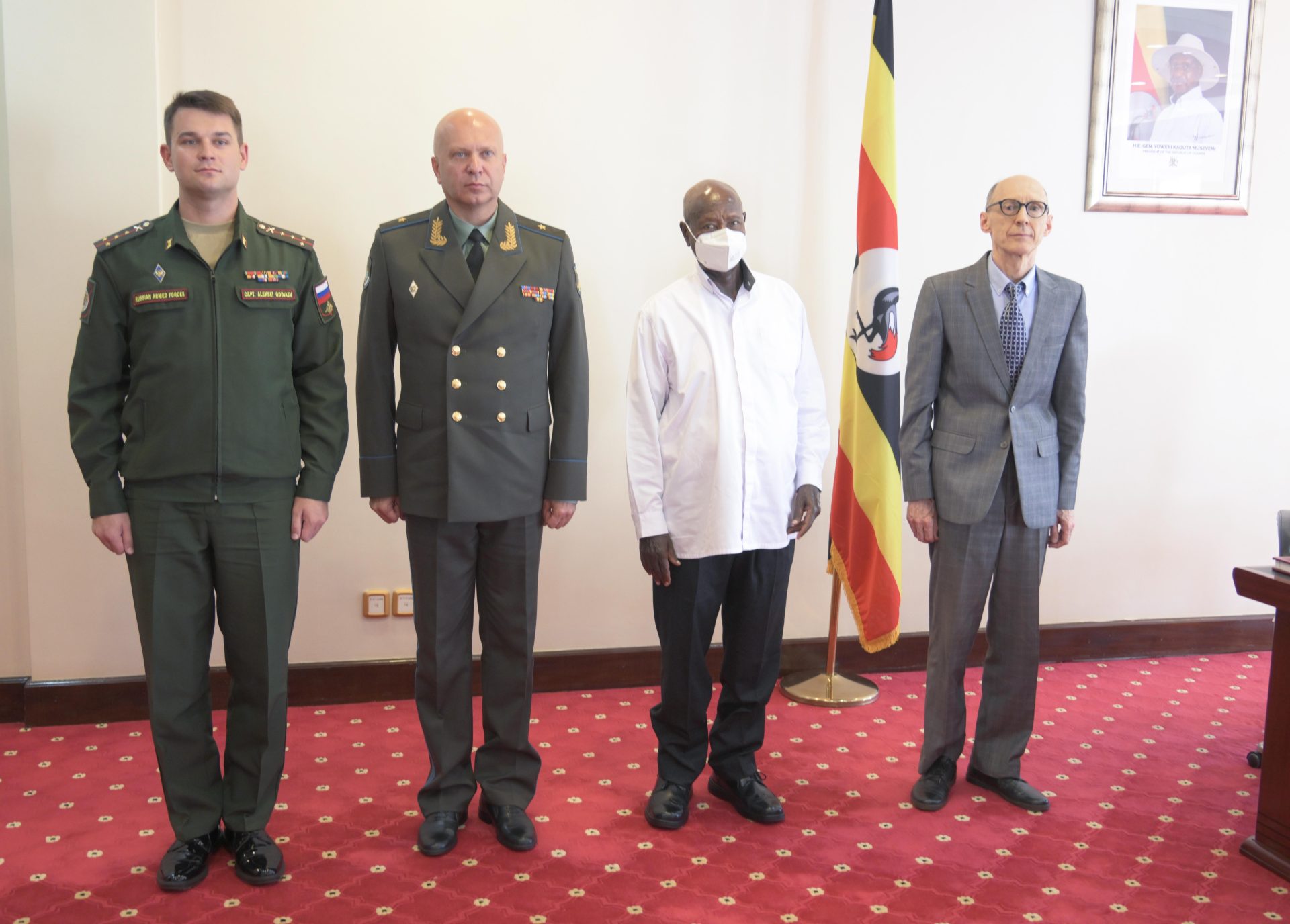 President Museveni Hails Historic Uganda-Russia Military Cooperation President Museveni Meets Russian Delegation Led By Maj Gen Sergei Marchuk - State House Entebbe - 09-Oct-2026
