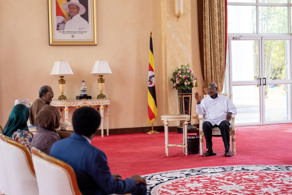 President Museveni meets Somali President, Hassan Sheikh Mohamud at State House Entebbe - 26-Oct-2026
