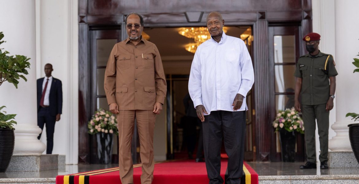 President Museveni meets Somali President, Hassan Sheikh Mohamud at State House Entebbe - 26-Oct-2026